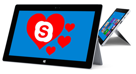 ¿Separado de tu pareja en San Valentín? Descarga Skype en tu Tablet