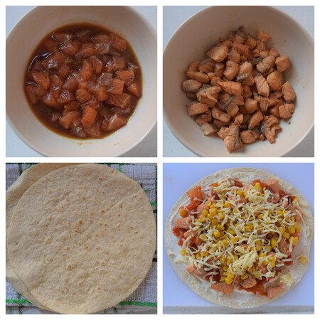 Quesadillas De Salmon Kimchi Y Maiz Paso A Paso