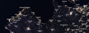 Ya sabemos dónde no ver el eclipse solar: este genial mapa 3D de contaminación luminosa convierte las ciudades en montañas de luz 