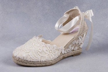 Para ir la mar de cómoda el día de la boda, alpargatas para novia 