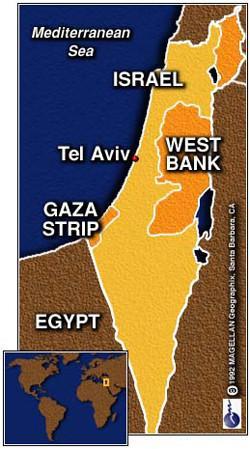 mapa Israel