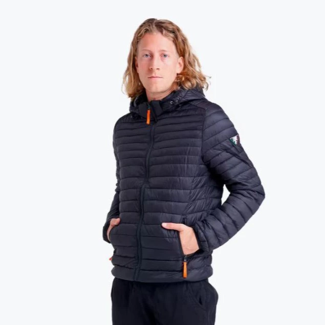 Chaqueta de hombre con capucha y cremallera Leone Basic
