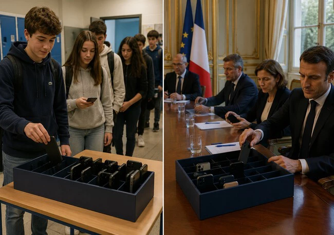 Prohibicion De Los Moviles En Francia