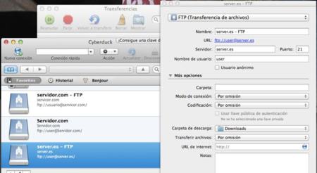 Cyberduck, un sencillo cliente FTP