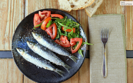 Grilled sardines