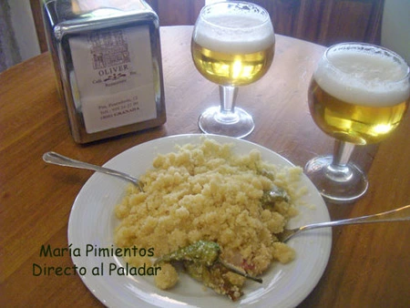 Tapeando después de hacer el mercao, en Granada
