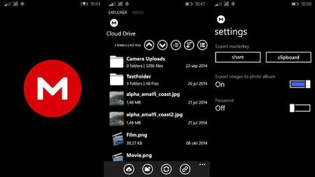 La aplicación de MEGA para Windows Phone ya está disponible para descarga