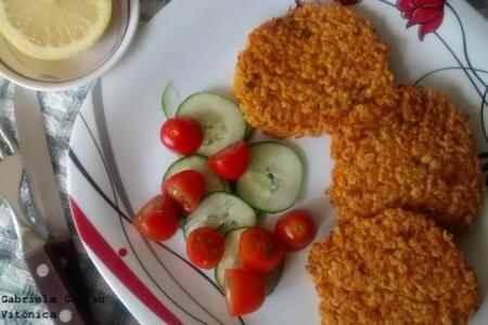 Hamburguesas de calabaza y avena. Receta saludable