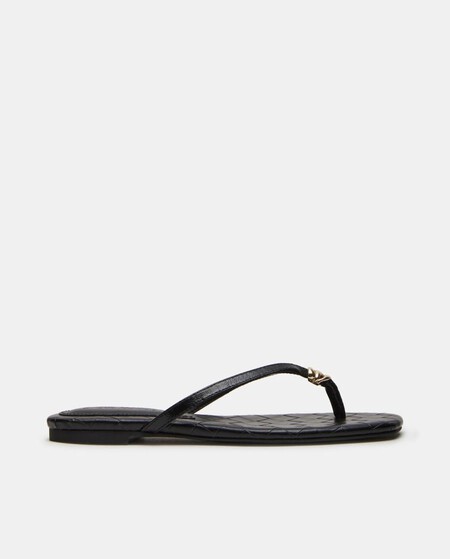 Sandalias De Piel Planas