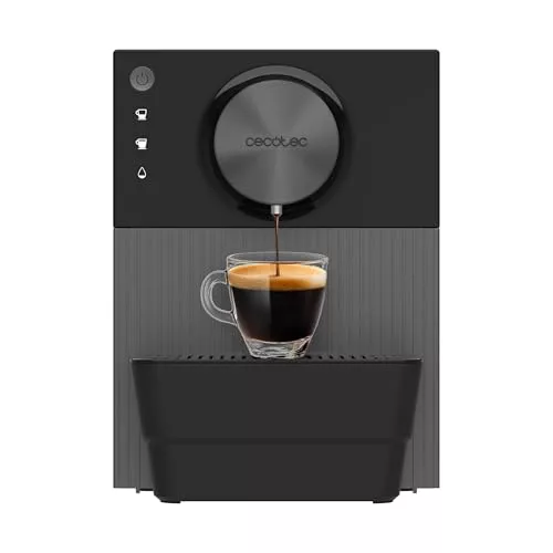 Cecotec Cafetera Superautomática Compacta Cremmaet Cube 5 Niveles de Molienda, Panel de Control Táctil