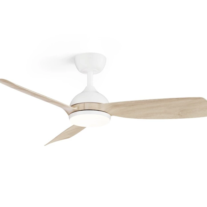 Ventilador de techo con luz silencioso DC Sulion Sunset Wifi blanco 110 cm
