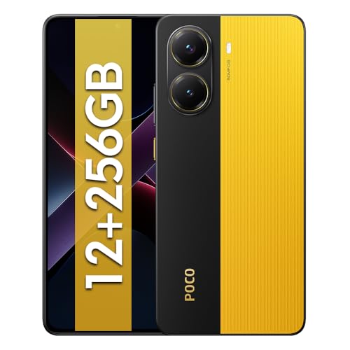XIAOMI POCO X7 Pro - Smartphone de 12+256GB, Pantalla CrystalRes 1.5K 120Hz AMOLED, MediaTek Dimensity 8400-Ultra, Cámara de 50 MP, 90W HyperCharge, Cargador no Incluido, Amarillo (Versión ES)