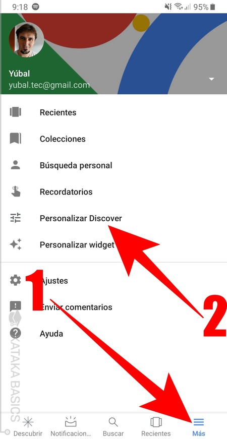 Personalizar Discover 2