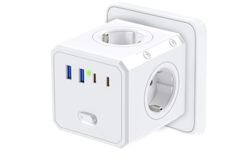BURNNOVE Cubo Enchufe 8 en 1 