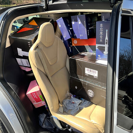 Botín ladrones en Tesla Model X