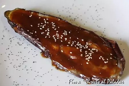 Receta de berenjena con salsa miso