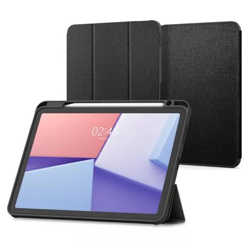 Spigen Funda Urban Fit Compatible con iPad Air 11 Pulgadas 8ª Generación M4 (2026), iPad Air 7ª/6ª/5ª/4ª Generación 11/10.9 Pulgadas (2025/2024/2022/2020) - Negro