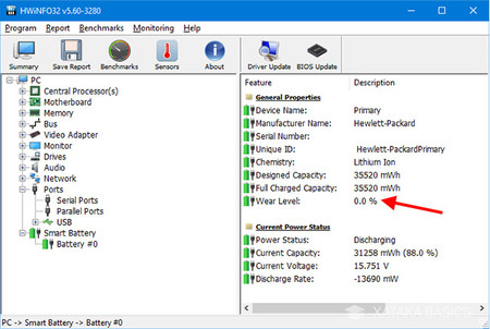 Cómo comprobar el desgaste y estado de la batería de tu portátil en Windows  10