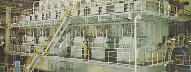 Con 13 metros de alto, 14 cilindros y un cigüeñal de 300 toneladas, este monstruo tiene nombre: el motor de combustión más grande del mundo 