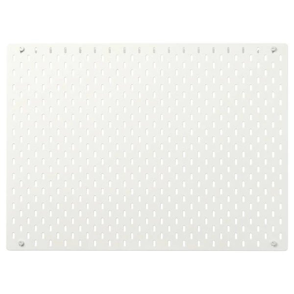 SKÅDIS Tablero perforado, blanco, 76x56 cm