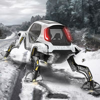 Cuatro patas para sortearlos a todos: así entiende Hyundai el coche de rescate del futuro