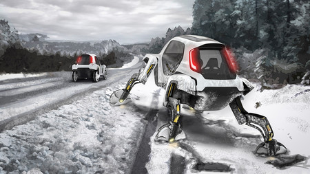 Cuatro patas para sortearlos a todos: así entiende Hyundai el coche de rescate del futuro