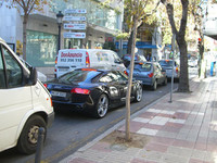 Un Audi R8 paseándose por Marbella