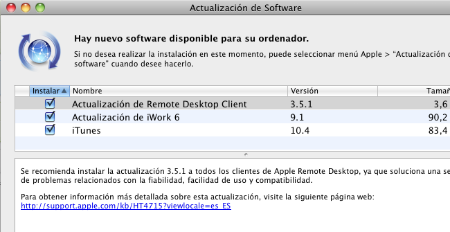 Apple Software Update