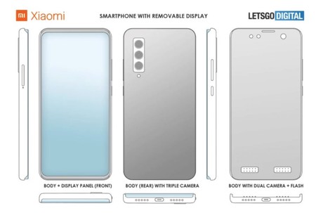 Xiaomi experimenta con móviles modulares y ha patentado uno al que se le puede quitar la pantalla