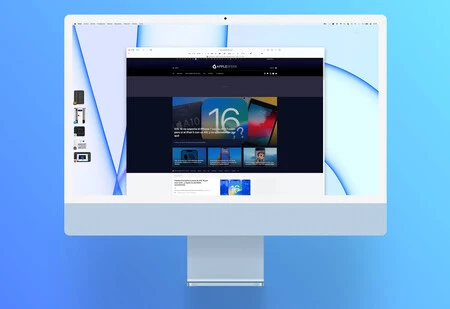 青い iMac の画像