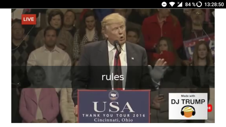 ¿No te gusta el discurso de Trump? Crea el tuyo con DJ Trump
