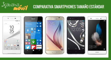 Comparativa mejores smartphones de tamaño estándar según su precio libre y a plazos