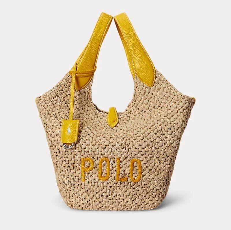 Bolso tote de rafia