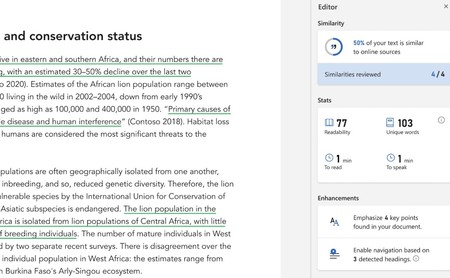 Microsoft Word implementa un detector de plagio basado en Bing para ayudar a estudiantes y escritores profesionales
