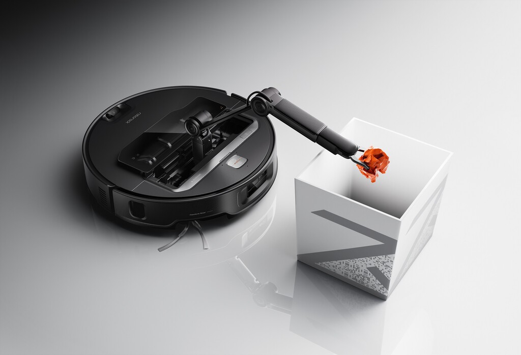 El nuevo robot aspirador de Roborock tiene un brazo para recoger y mover objetos: así es Saros Z70 