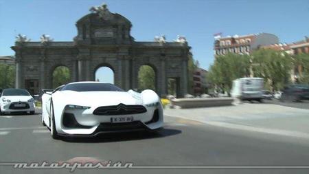El GTbyCITROËN rodando por Madrid