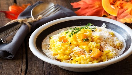 Risotto de calabaza. Receta fácil