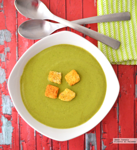 Crema de lechuga y coco. Receta