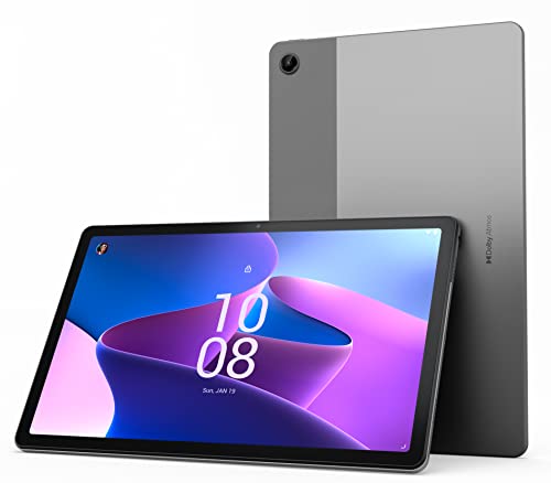 Lenovo Tab M10 Plus (3rd Gen) - Tablet de 10.61" 2K (MediaTek Helio G80, 4GB de RAM, 128GB ampliables hasta 1 TB, 4 Altavoces, WiFi + Bluetooth, Android 12) - Gris Oscuro