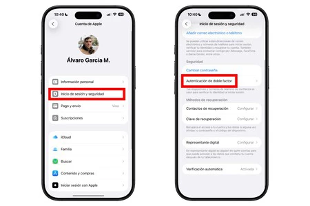 Doble Factor Iphone