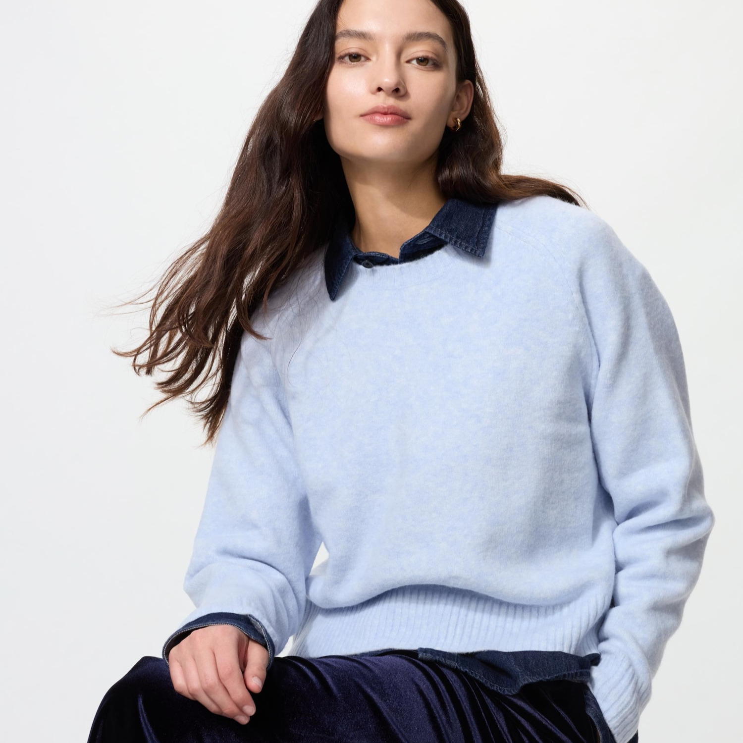 Jersey punto suave Soufflé cuello redondo