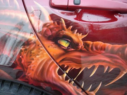 Lexus GS decorado para la Tierra Media