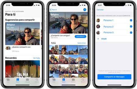 友達と写真を共有する1