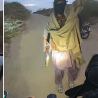 Un youtuber que viajaba en moto por el mundo graba como es asaltado a punta de AK47