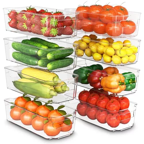 KICHLY Organizadores para la despensa - Juego de 8