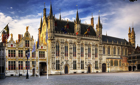 La Plaza Burg de Brujas
