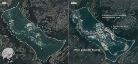 Imagenes Satelitales De Airbus 5 De Febrero De 2026 Y Planet Labs 19 De Mayo De 2024 China Sichuan Nuclear Facility