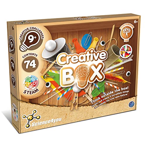 Science4you Caja Creativa - Kit de Manualidades para Niños 6 7 8 9 10+ años | CREA Tus Proyectos Creativos | Juguete Educativo Montessori, Regalo Original