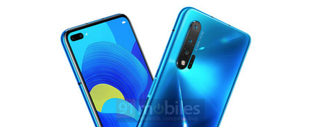 Las primeras imágenes del futuro Huawei Nova 6 5G muestran una pantalla perforada con doble cámara frontal