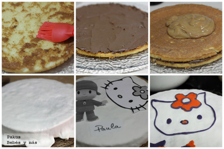 Tarta de cumple hello Kitty